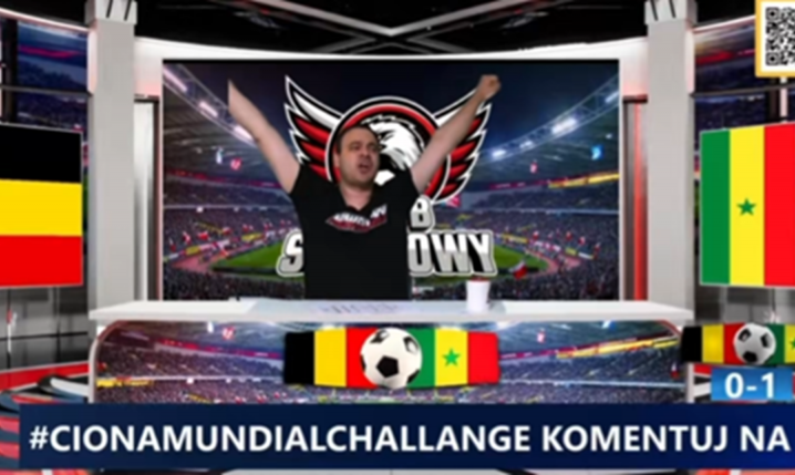HIT! Tak Łukasz Ciona KOMENTOWAŁ mecz Belgii z Senegalem xD [VIDEO]